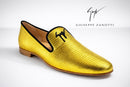 Giuseppe Zanotti Gold Tetra Trend Loafers Slip-On EU 34 (US 4) Luxury Flats NWB