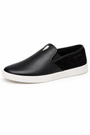 Neil Barrett Black Leather Slip-On Sneakers Unisex EU 38 NWB