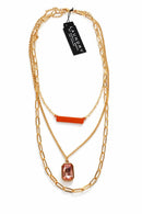 NWT Laundry by Shelli Segal Gold-Tone Multi-Layer Necklace