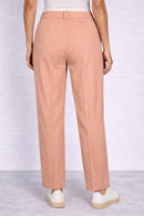 NWT Halara High-Waisted Full Length Straight Leg Pants, Peach Size Small