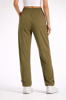 NWT Halara Olive Green Elastic Waist Drawstring Ankle Pants Size XL