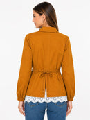 NWT C. Wonder Christian Siriano Honey Ginger Jacket Eyelet Hem Size Small