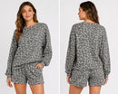 NWT Emerson Road Heather Gray Crewneck Sweatshirt Bermuda Short Set Small