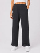 NWT Halara Black Drawstring Work Pants w/ Back Pockets Women's Size M