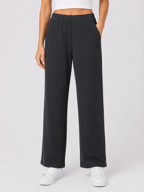 NWT Halara Black Drawstring Work Pants w/ Back Pockets Women's Size M