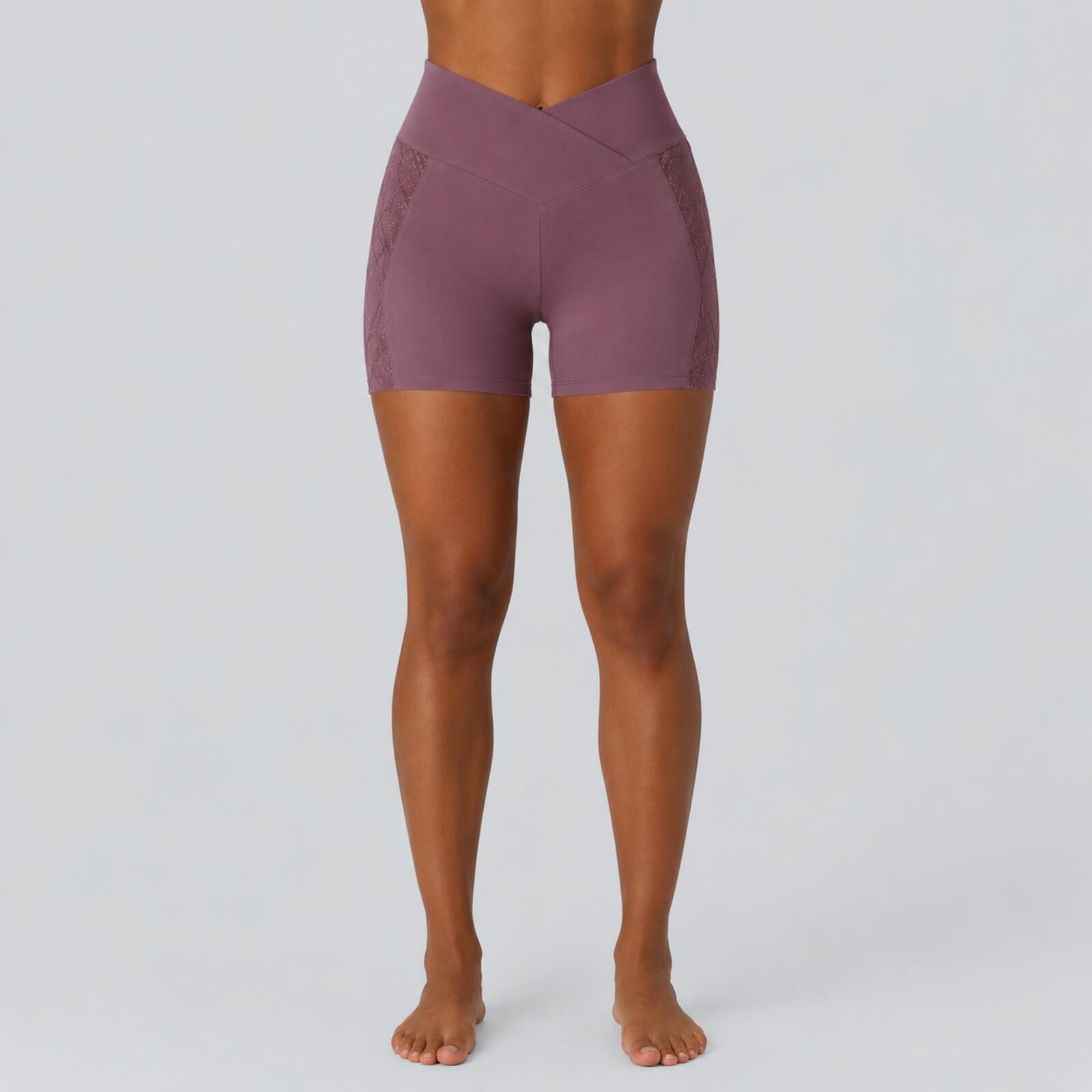 NWT Halara Women's SoftlyZero Activewear Shorts Purple Size Small