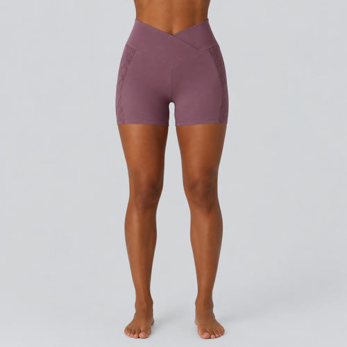 NWT Halara Women's SoftlyZero Activewear Shorts Purple Size Small
