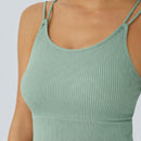 NWT Halara OneForm Seamless Flow Double Straps V Back Cropped Cami Top Size XXS