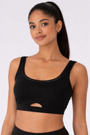 NWT Halara Black Cutout Sports Bra Size XS