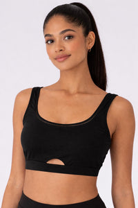 NWT Halara Black Cutout Sports Bra Size XS