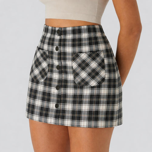 NWT Halara High Waisted Pocket Zipper 2-in-1 Mini Casual Skirt Size Small