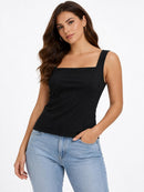 NWT Halara Square Neck Tank Top Black Size Small