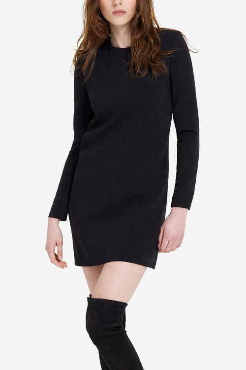The Kooples Short Black Open Back Mini Dress US Small NWT