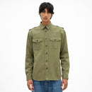 The Kooples Khaki Officer Style Shirt Jacket Men’s Size Small NWT MRSP $395