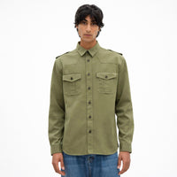 The Kooples Khaki Officer Style Shirt Jacket Men’s Size Small NWT MRSP $395