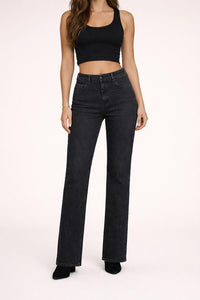 NWT The Kooples Black Bootcut Jeans Womens Size 25 30” Inseam Stretch Denim $215