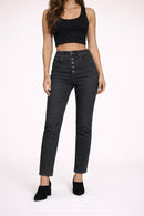NWT The Kooples Black Denim High Waist Jeans 26” Inseam Women’s Size 28 $238