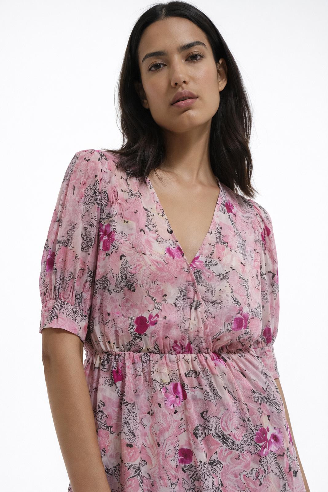 The Kooples Paisley Flowers Peplum Blouse 100% Viscose US Small FR 1 NWT $240