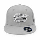 NWT Top Of The World Florida Gators Fitted Hat Cap 7 1/8 Gray White NCAA