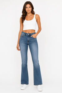 NWT LNDN Women’s Dark Wash Flare Jeans High Rise Denim Size 25