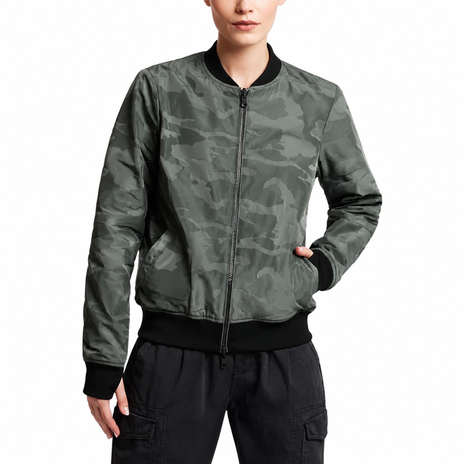 NWT Blanc Noir Reversible Camo Bomber Jacket Size Medium