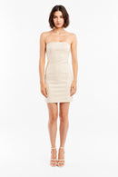 NWT LBLC The Label Luca Strapless Mini Dress Ivory Medium