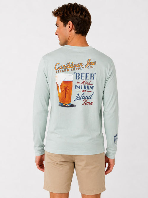 NWT Caribbean Joe Men's Long Sleeve T-Shirt Size M