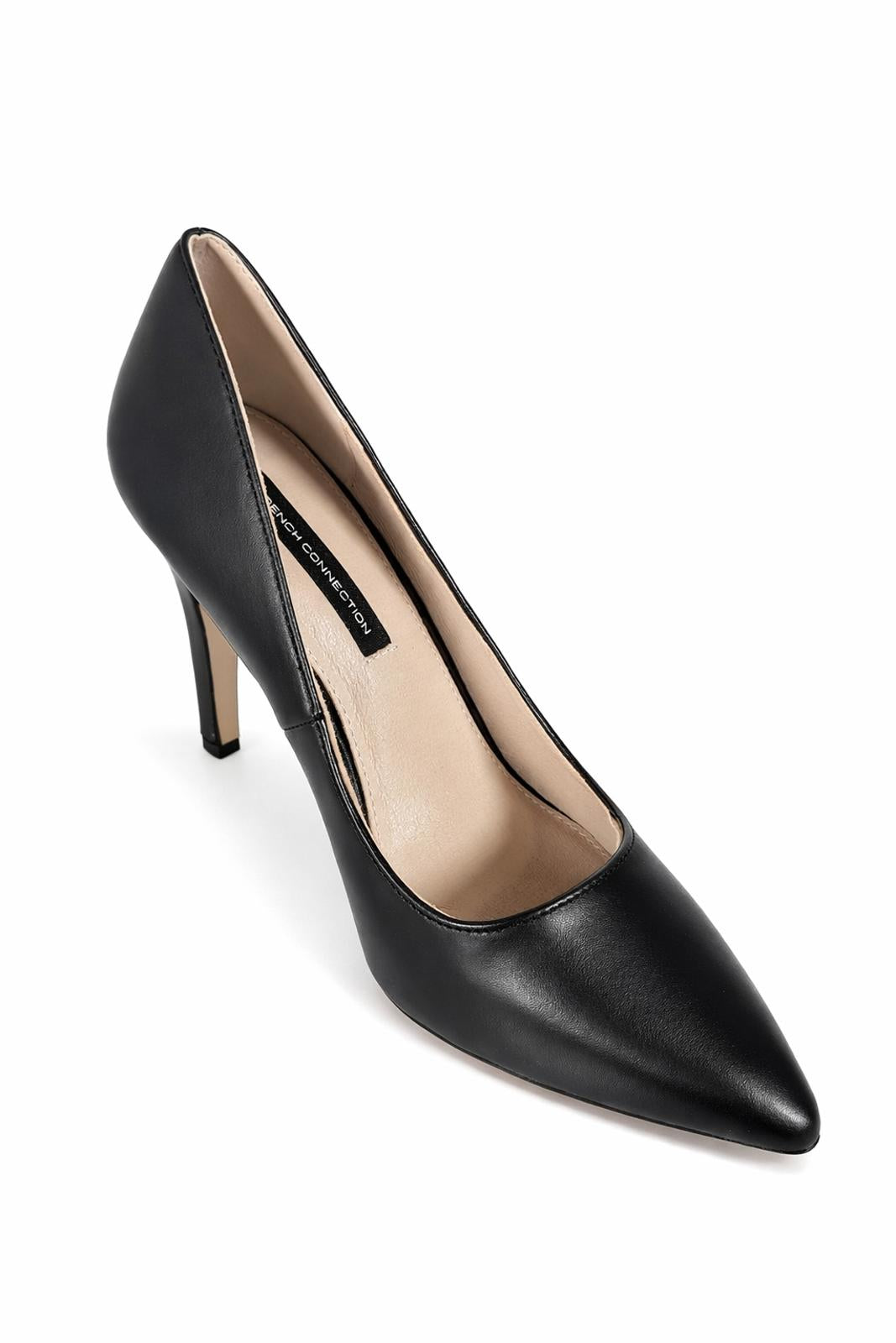 French Connection Black Pointed Toe Heels Classic Pump Size 7.5 NWB