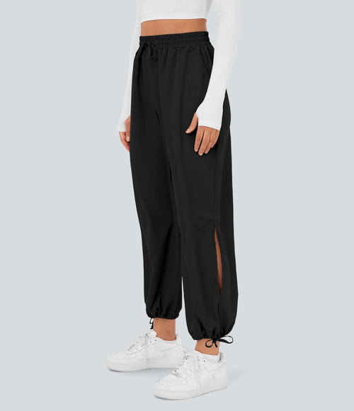 NWT Halara Breezeful High Waisted Drawstring Pocket Hem Casual Joggers XS