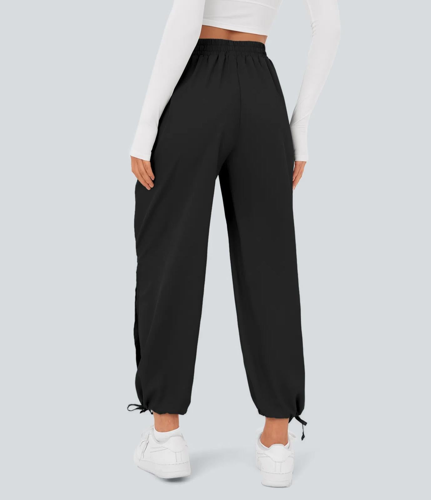 NWT Halara Breezeful High Waisted Drawstring Pocket Hem Casual Joggers XS