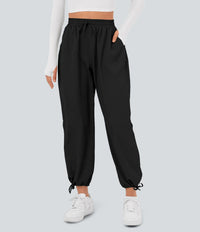 NWT Halara Breezeful High Waisted Drawstring Pocket Hem Casual Joggers XS