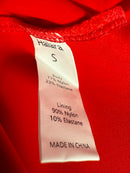 NWT Halara SoftlyZero Airy Crossover Ruched Lace Up Bodycon Dress Mars Red Small