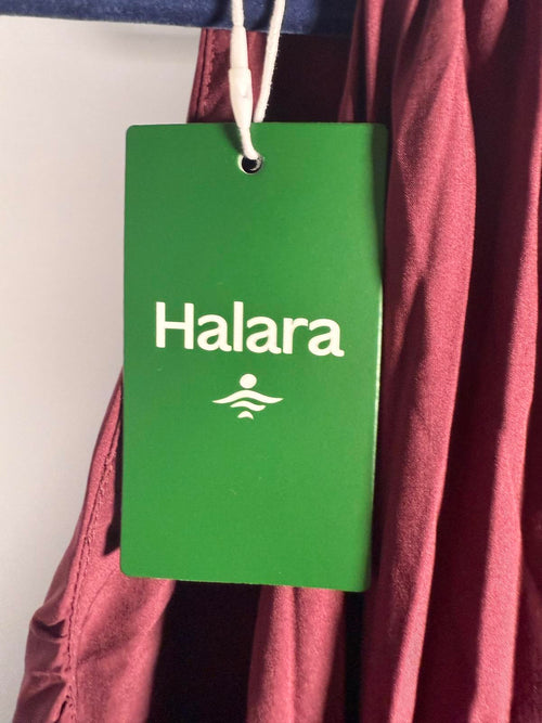 NWT Halara Breezeful Halter Tie Back Plissé Midi Dress Sleeveless Small
