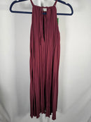 NWT Halara Breezeful Halter Tie Back Plissé Midi Dress Sleeveless Small