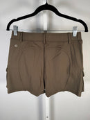 NWT Halara HaloTek Air Cargo Pocket Shorts Brown Stretch Size Large