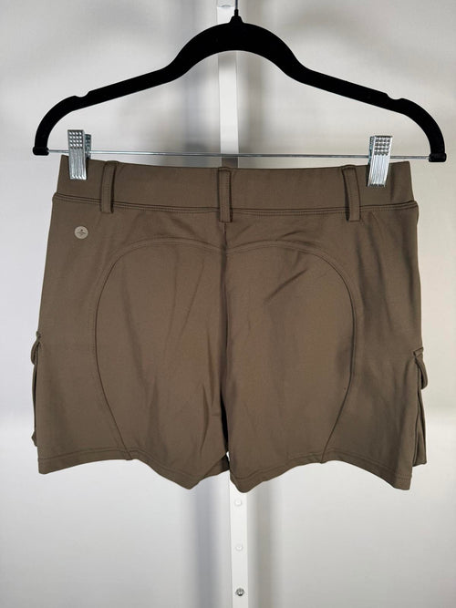 NWT Halara HaloTek Air Cargo Pocket Shorts Brown Stretch Size Large
