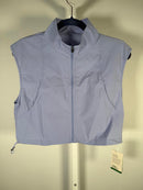 NWT Halara Zip Front Cropped Vest Active Top Blue Size Large