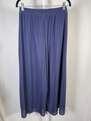 NWT Halara High Waist Mesh Overlay Wide Leg Pants Naval Academy Small