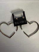 NWT nOir Jewelry Heart Shaped Rhinestone Earrings