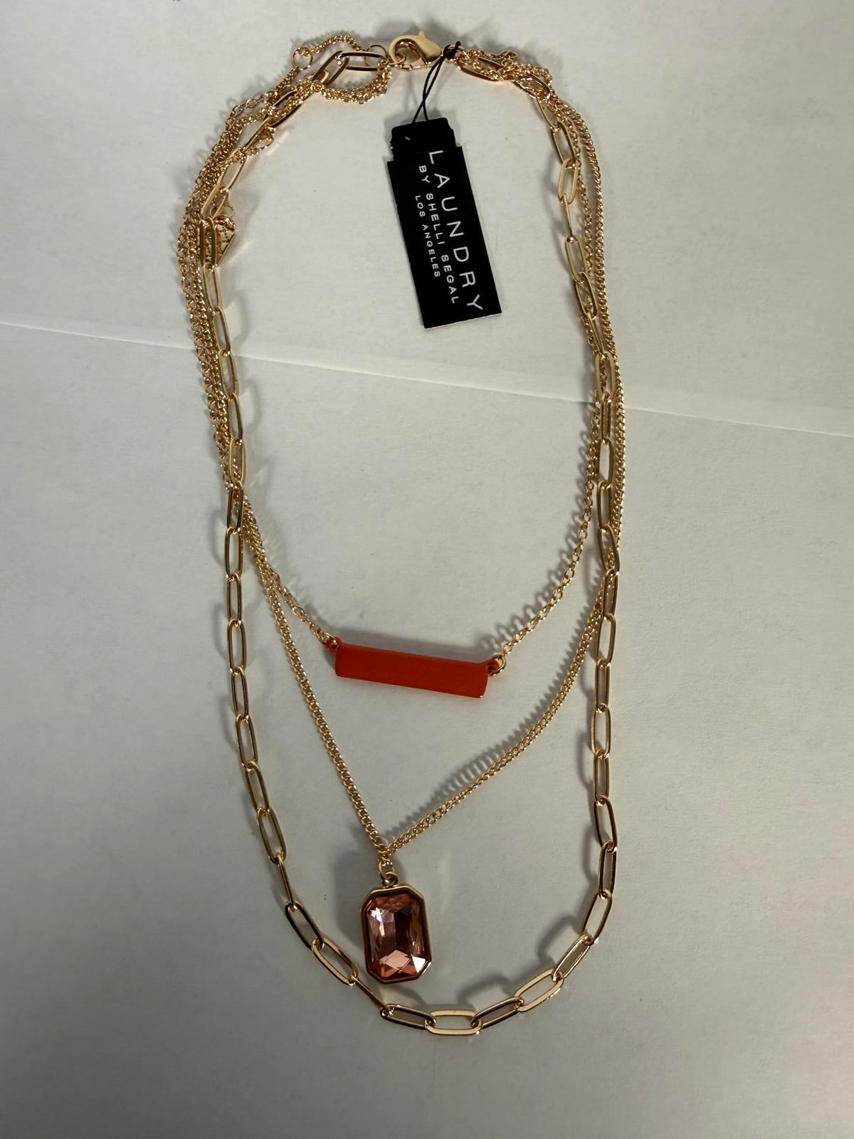 NWT Laundry by Shelli Segal Gold-Tone Multi-Layer Necklace