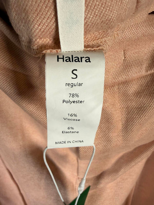 NWT Halara High-Waisted Full Length Straight Leg Pants, Peach Size Small