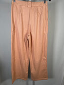 NWT Halara High-Waisted Full Length Straight Leg Pants, Peach Size Small