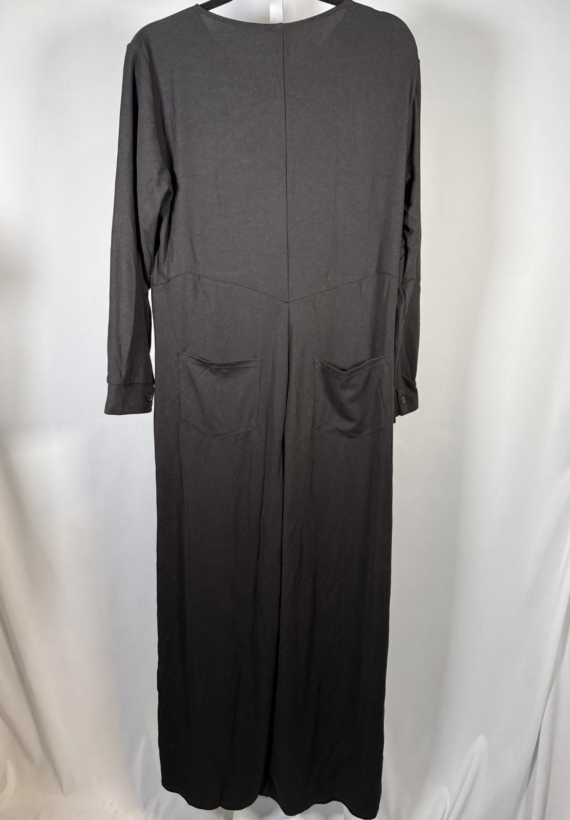 NWT Halara Long Sleeve Button Front Wide Leg Jumpsuit Size Medium