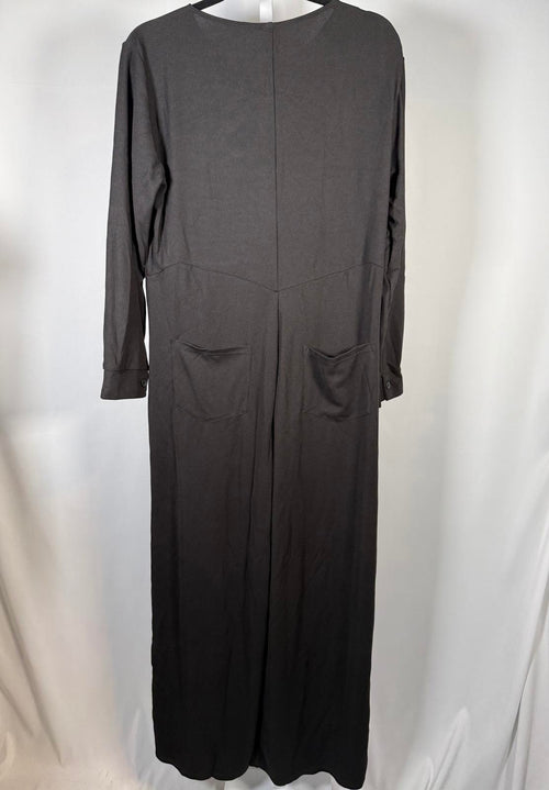 NWT Halara Long Sleeve Button Front Wide Leg Jumpsuit Size Medium