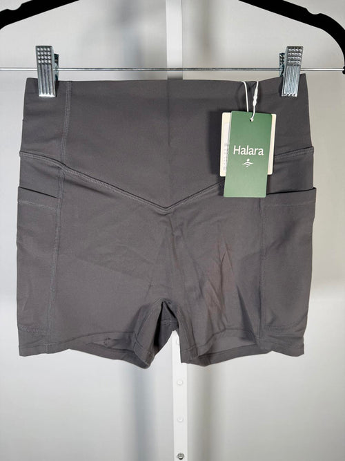 NWT Halara UltraSculpt High Waisted Tummy Control Pocket Biker Shorts Size Small