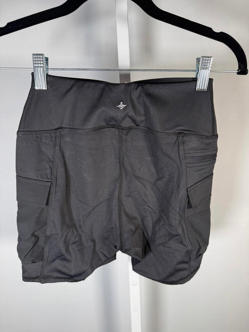 NWT Halara Black Cargo Athletic Shorts with Zipper Pocket Women's Size XS
