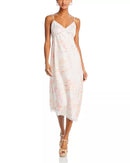 NWT WAYF Mary Lace Trim Slip Dress Satin Midi Women's Size Medium