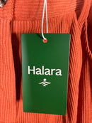 NWT Halara Mid Rise Zipper Pocket Corduroy Casual Pants Baked Clay - Small Tall