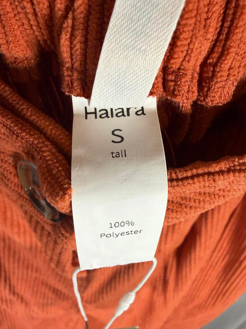 NWT Halara Mid Rise Zipper Pocket Corduroy Casual Pants Baked Clay - Small Tall