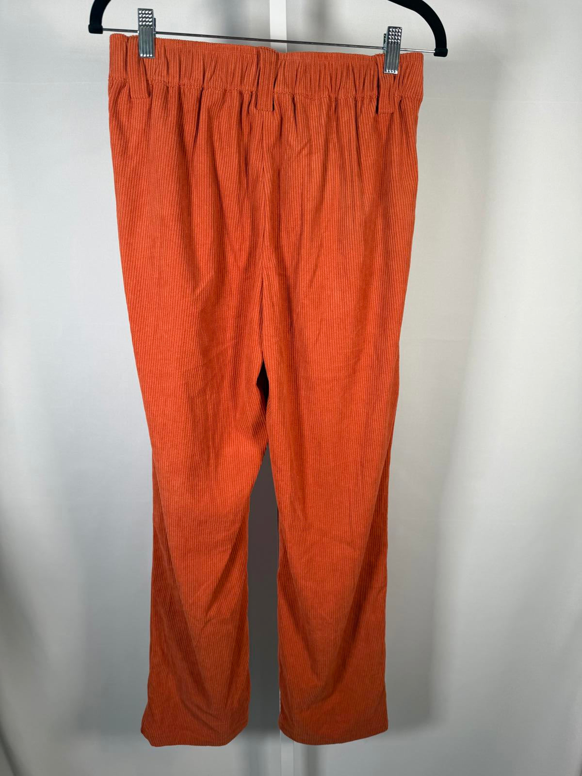 NWT Halara Mid Rise Zipper Pocket Corduroy Casual Pants Baked Clay - Small Tall